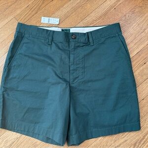 NWT J. Crew Men's 7" Portsider Stretch Chino Shorts Forest Flr Green Size 33 $79